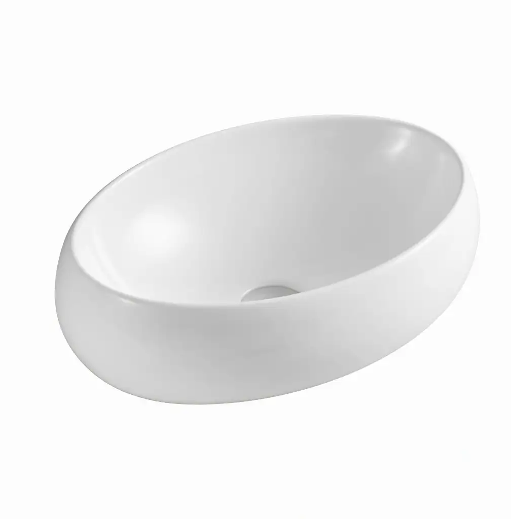 Chậu rửa mặt đặt bàn trắng cao cấp - Mã: 209