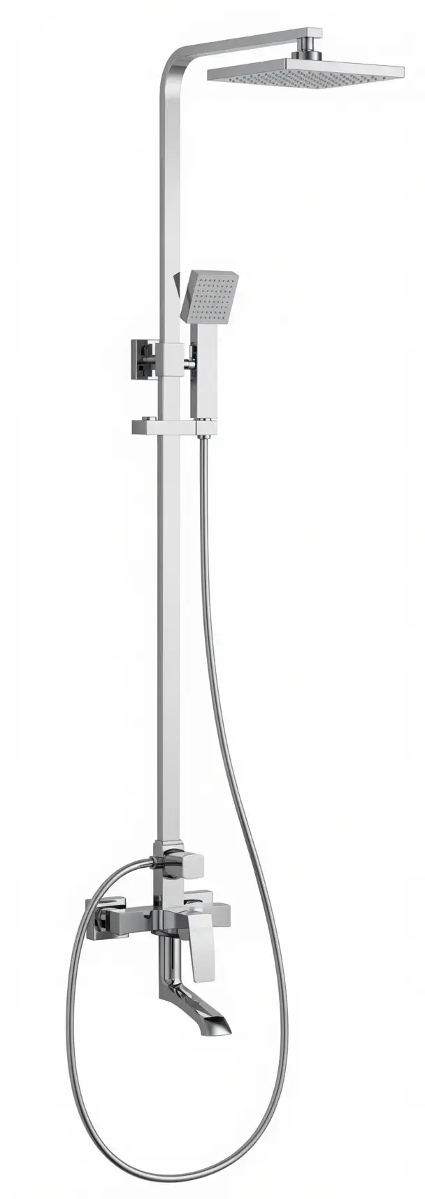 Sen cây tắm đứng nóng lạnh đồng thau mạ crome LX-06D