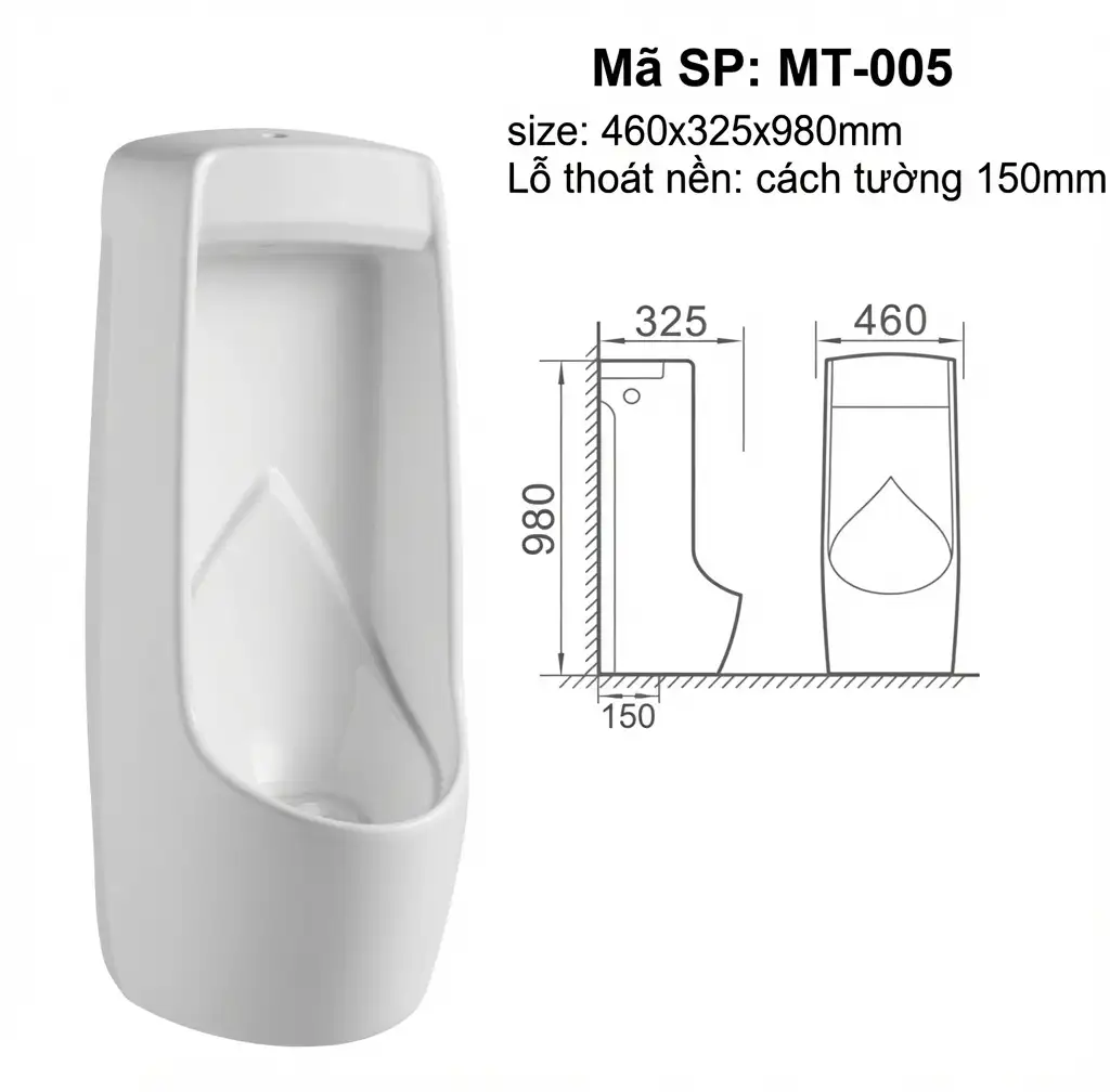 Bồn tiểu nam đặt sàn LX-503