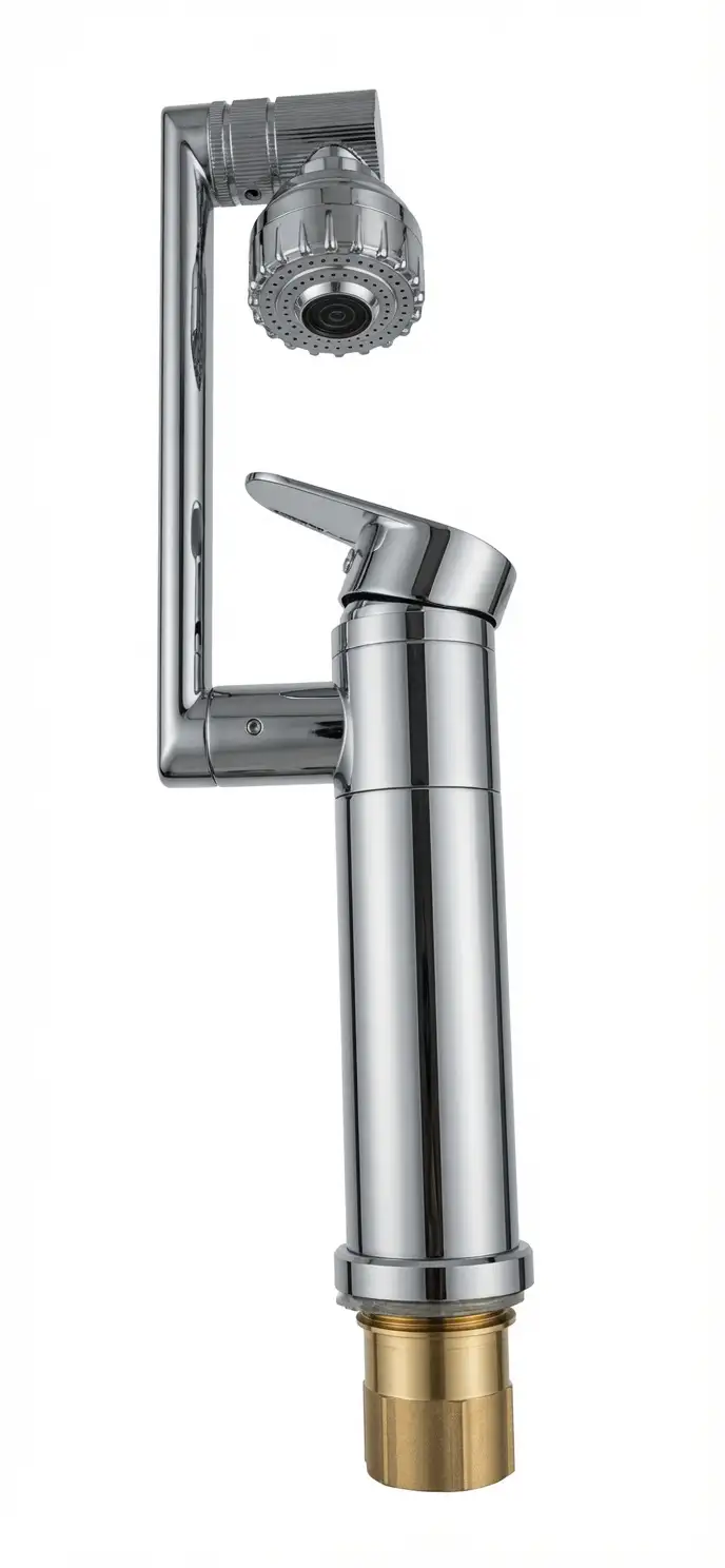 Vòi lavabo nóng lạnh xoay 360° cao cấp