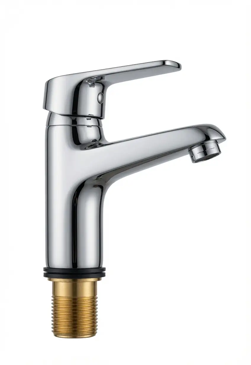 Vòi lavabo nóng lạnh 2 tấc đồng thau cao cấp - 037