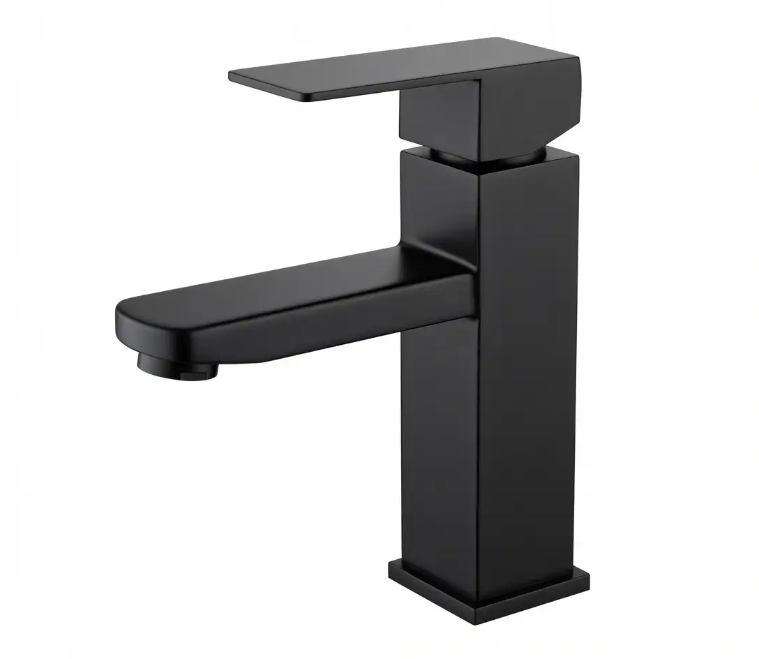Vòi lavabo nóng lạnh 2 tấc đen